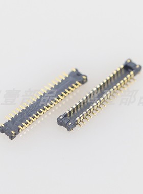 0.4间距板对板2*17黑色手机连接器34P镀金连接器公座HY-04008H34E