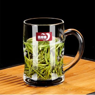 花公爵无铅加厚耐热玻璃杯子泡茶水杯家用办公男士 女士泡茶杯子