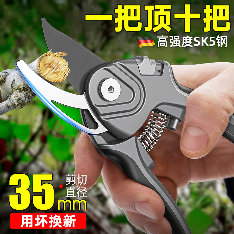 德国修枝剪绿化剪枝花卉草木果树园林专用修剪神器不锈钢篱笆剪刀图片