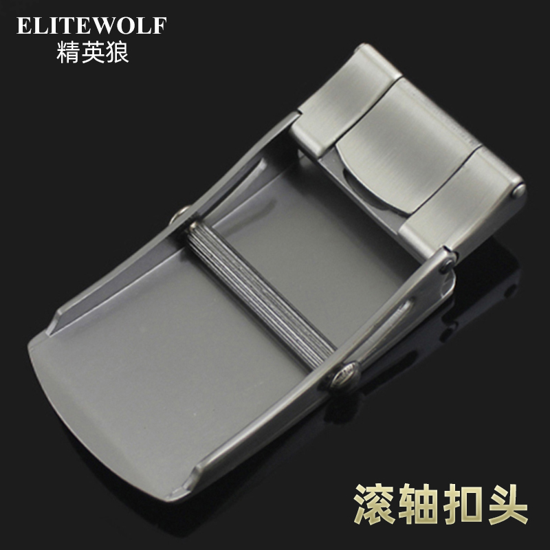 皮带头无孔无牙平滑扣帆布滚杠