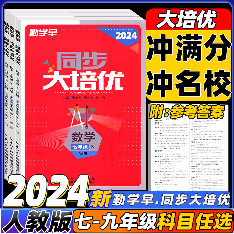 2024新版勤学早大培优七八九年级中考数学专题复习 全国通用初中初一二三789年级上下册数学名校名题必刷题尖子生大培优强化训练 书籍/杂志/报纸 中学教辅 原图主图