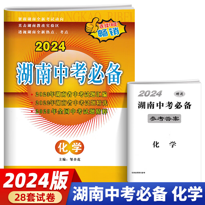 2024版湖南中考必备化学 海南出版社 新华书店正版图书