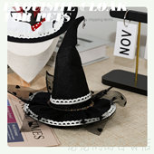 魔法风宠物巫师帽猫咪狗狗搞怪装 饰帽万圣节派对用品猫狗拍照道具