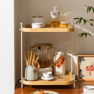 中古杯架多层不锈钢台面水杯茶杯咖啡杯收纳柜客厅水吧杯子置物架