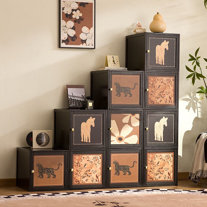 收纳箱家用大容量自由组合整理箱衣服书本零食玩具创意储物收纳箱