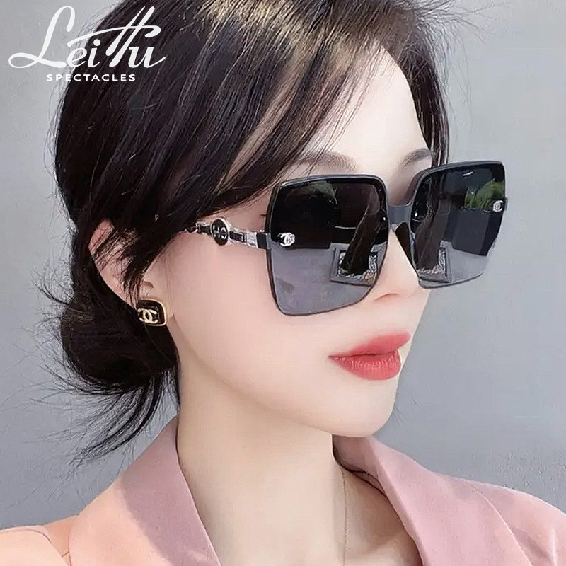 方框墨镜女2026新款高级感偏光防紫外线太阳镜大脸显瘦显脸小遮阳