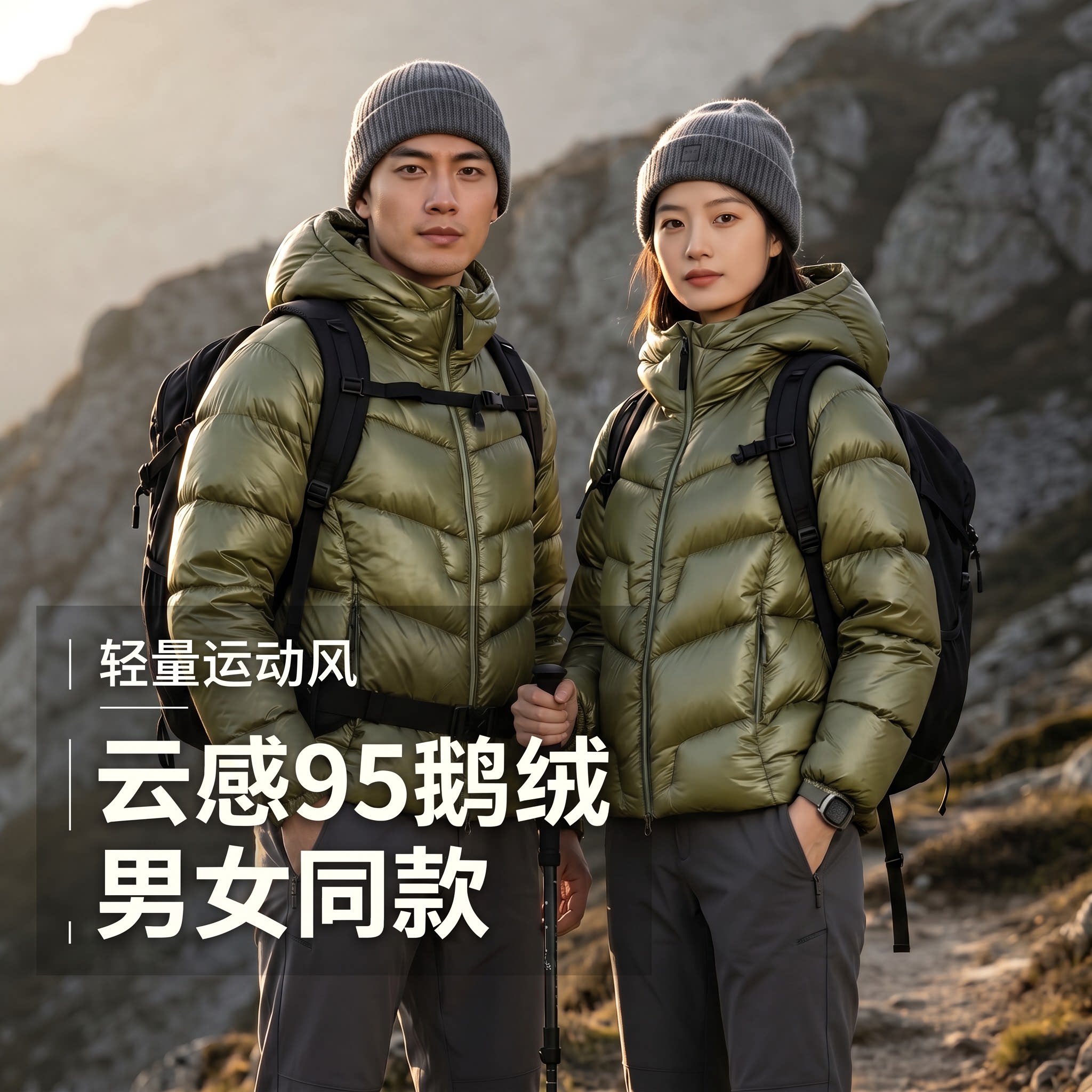 诗都奇超轻防水95鹅绒羽绒服
