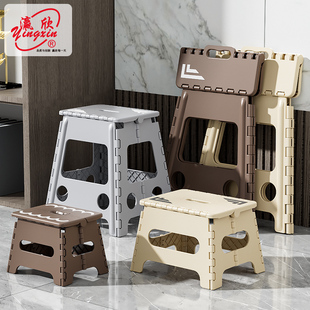 瀛欣折叠凳便携式手提迷你小板凳儿童户外马扎家用成人塑料高凳子