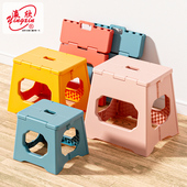 瀛欣塑料折叠凳子便携式 家用小板凳椅简易户外马扎成人矮凳 加厚款