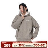 404MOB冬季 仿水貂毛大理石纹座山雕加厚加绒棉服夹克外套保暖棉衣