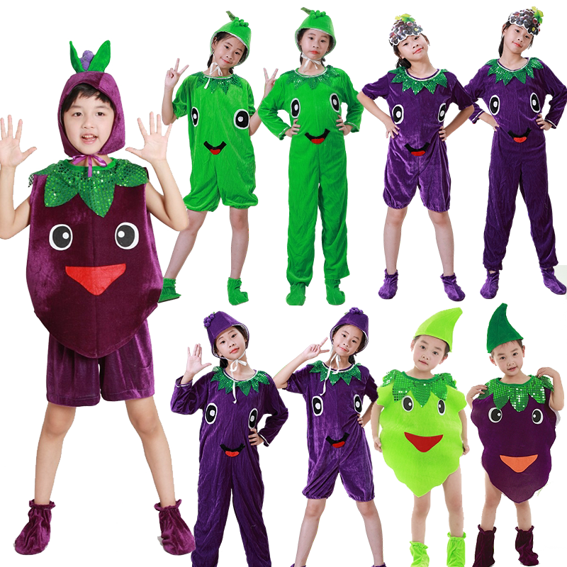 水果蔬菜环保时装秀幼儿园演出服