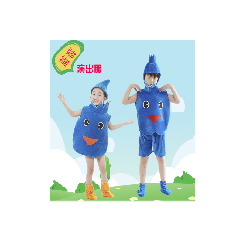 水果蓝莓环保时装秀幼儿园演出服