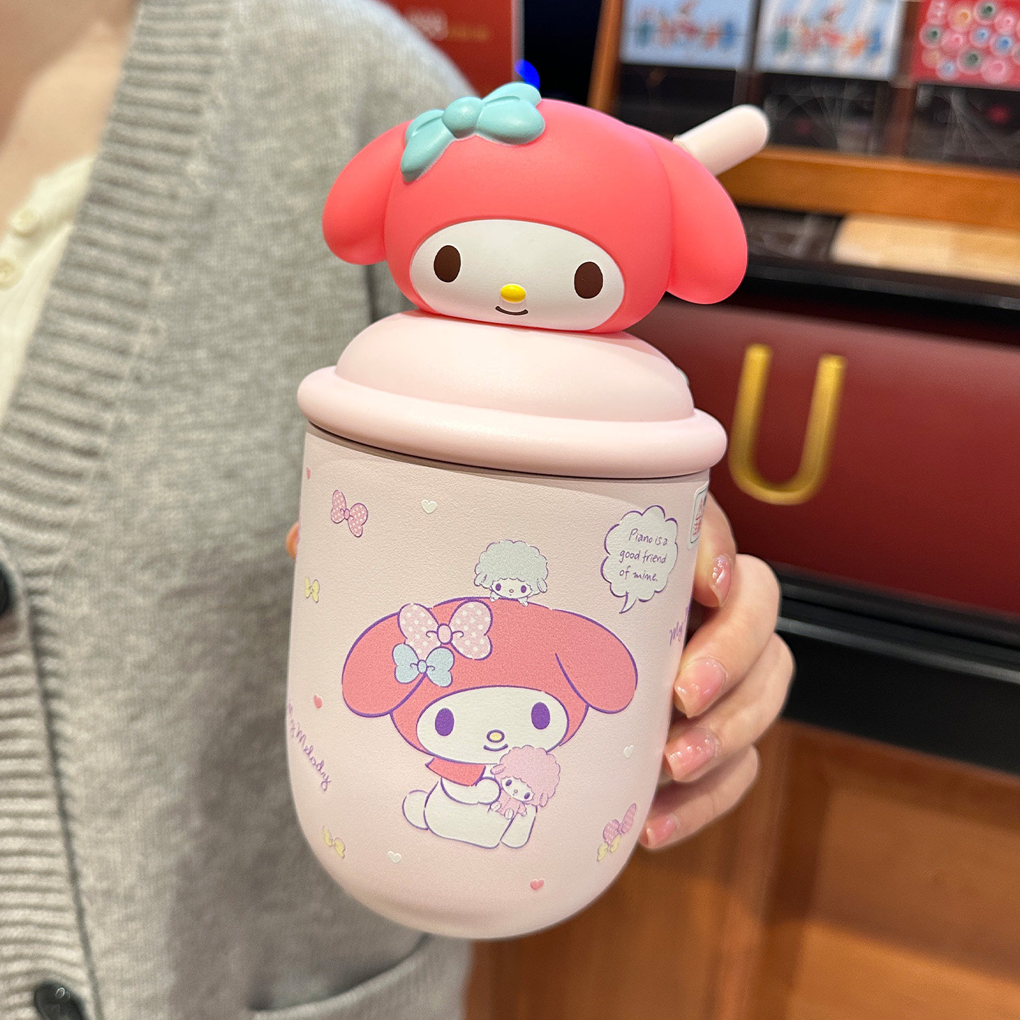 美乐蒂联名儿童可爱吸管保温杯