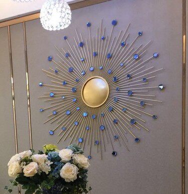立体玄关餐厅挂饰太阳镜欧式铁艺