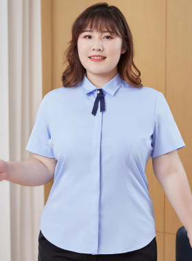 宽松工作面试竹纤维短袖弹性大码