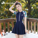 微胖遮肉大码 泳装 游泳衣 高级感连体爆款 泳衣女士泡温泉2025年新款