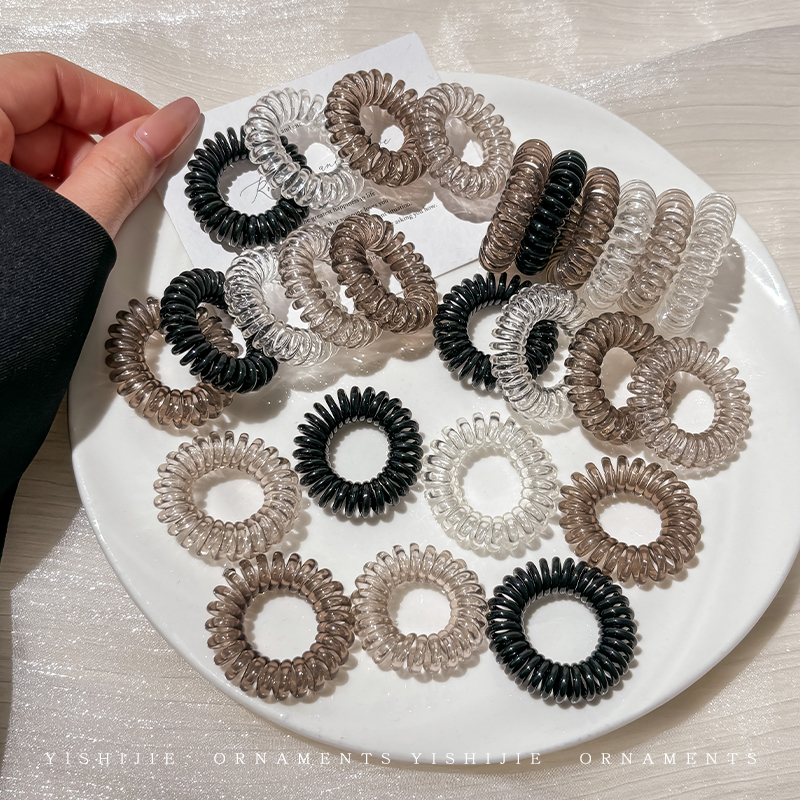 电话线发圈女2024新款高级感