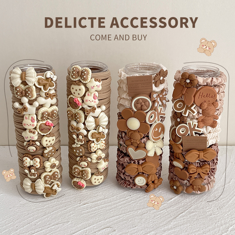 儿童可爱发圈高弹力耐用发绳扎头