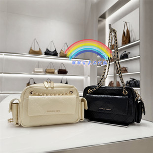 CHARLES&KEITH小CK2 80671832小香风菱格链条小方包腋下包斜挎包