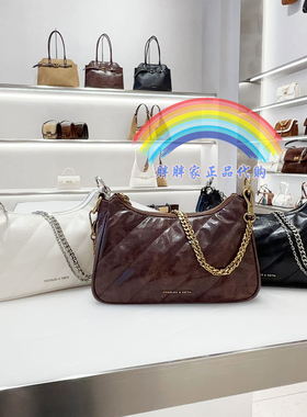 CHARLES&KEITH25冬小CK2-80151347-3多背法链条腋下包斜挎包女方