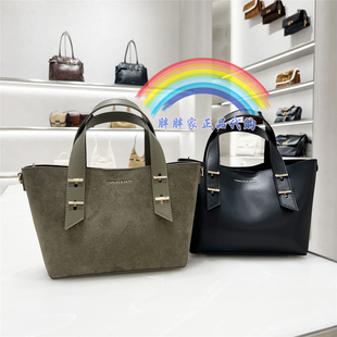 CHARLES&KEITH小CK2 30782725复古绒面手提托特包斜挎包简约通勤