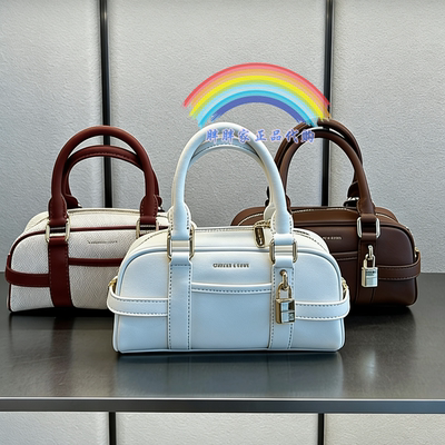 CHARLES&KEITH复古手提斜挎包