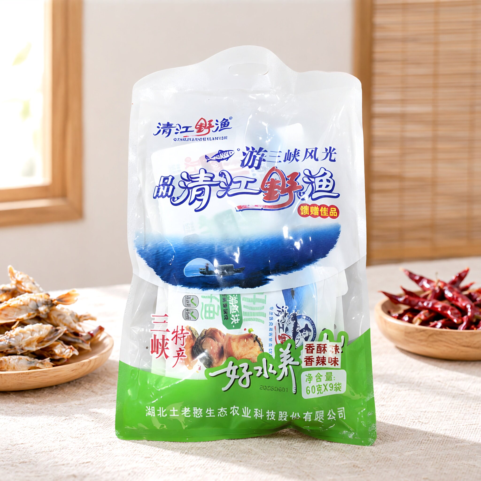 土老清江野渔60gx9包邮湖北