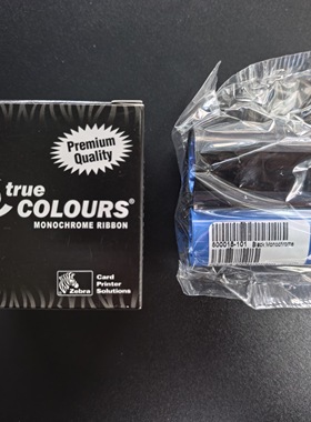 原装ZEBRA斑马P310i P330i塑料卡片证卡打印机黑色带800015-101