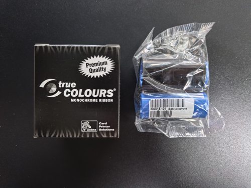 原装ZEBRA斑马P310i P330i塑料卡片证卡打印机黑色带800015-101