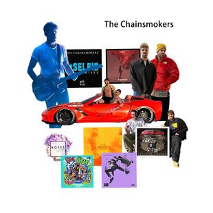 烟鬼组合The Chainsmokers贴纸 专辑贴演唱会应援DIY手机电脑卡贴