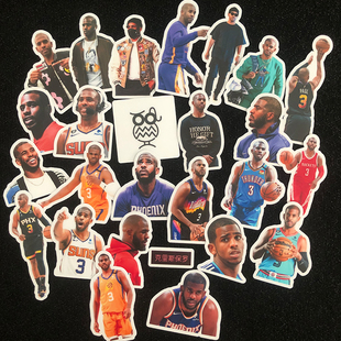 克里斯·保罗贴纸Chris Paul周边俄克拉荷马城雷霆队贴画防水