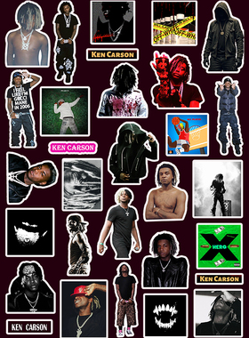 肯卡森Ken Carson贴纸  美国说唱歌手周边diy手机电脑笔记本装饰