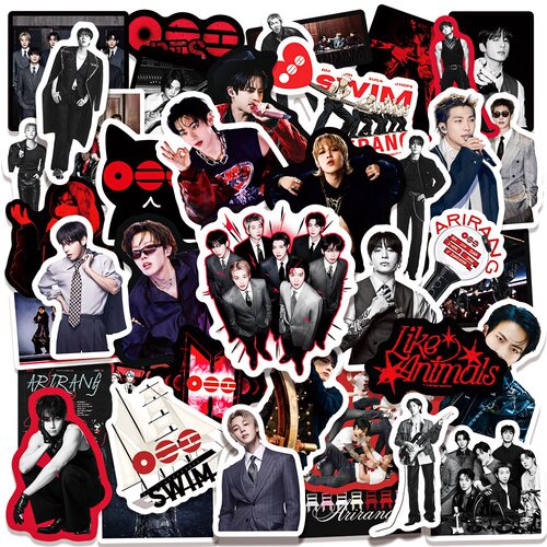 50贴BTS贴纸合集防弹少年团韩系