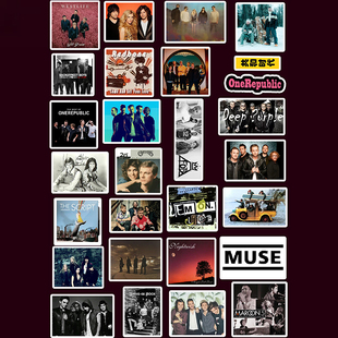 共和时代贴纸 欧美摇滚乐队OneRepublic创意贴画手机ipad电脑装饰