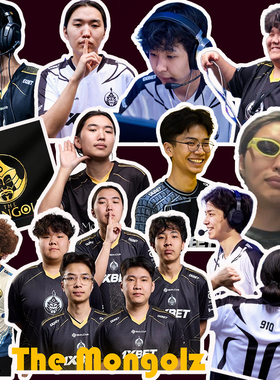 The Mongolz 贴纸合集 cs2 major周边Techno4k 910狙击手手机贴画