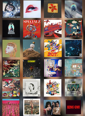 King Gnu 专辑贴纸日本男子乐队装饰创意笔记本手机diy桌面防水贴