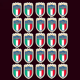 意大利国家队队徽贴纸 手机电脑ipad装饰贴画防水无痕