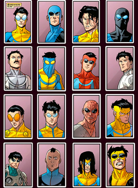 16张无敌少侠卡贴 马克贴纸防水 美国Image漫画无敌少侠装饰贴画