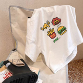 童装 宝宝宽松洋气白色上衣潮 体恤衫 儿童纯棉T恤夏装 宝宝纯棉短袖