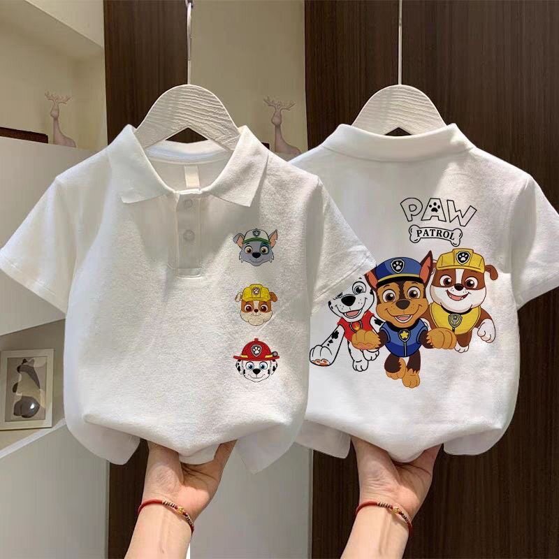 儿童短袖男女童t恤短袖polo衫夏装2026新款洋气衣服宝宝翻领上衣