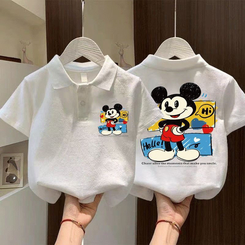 儿童纯棉polo衫2026新款短袖t恤夏季男童宝宝翻领半袖上衣童装潮