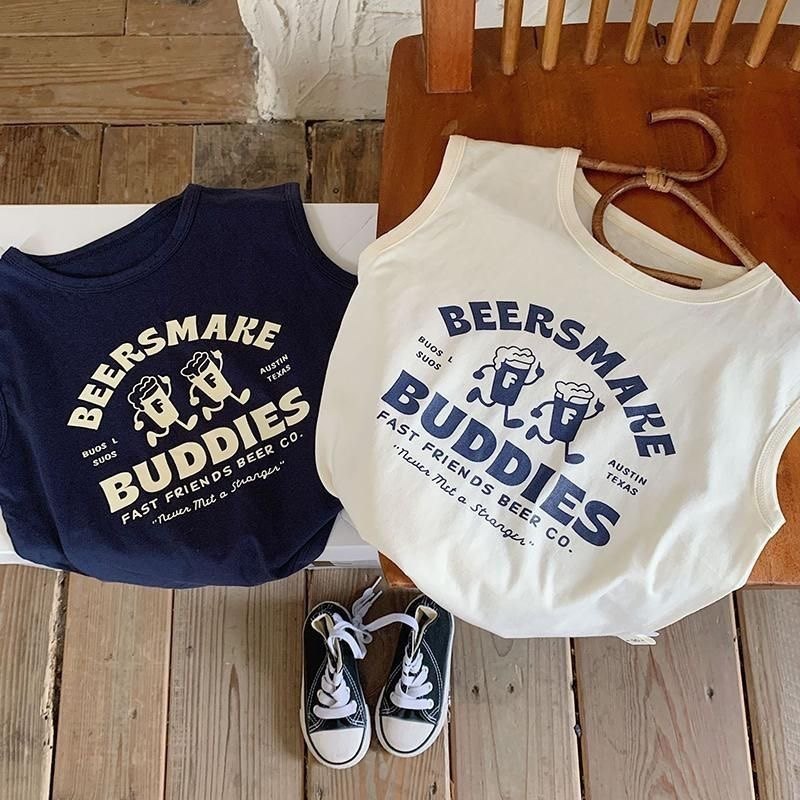 100%纯棉男童背心无袖t恤夏季新款女童卡通印花透气百搭休闲上衣,童装/婴儿装/亲子装,T恤,淘宝优惠券,粉丝福利购,淘宝优惠卷