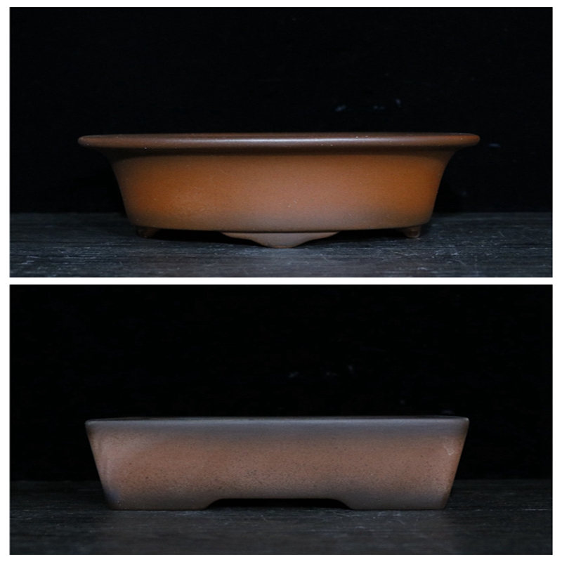 宜兴紫砂花盆盆景盆菖蒲多肉盆长方形椭圆形花盆红盆福利价154