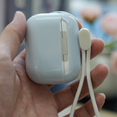 Damon 3代透明冰块壳双层防尘硅胶耳机壳 Pro Light 原创设计蓝牙耳机保护套适用于AirPods