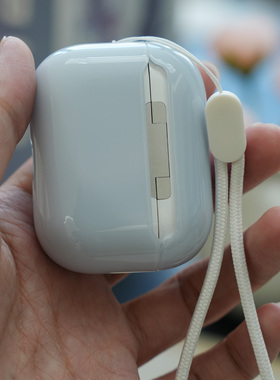 Damon Light 原创设计蓝牙耳机保护套适用于AirPods Pro 3代透明冰块壳双层防尘硅胶耳机壳