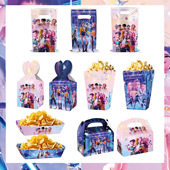 pop猎魔女团主题生日派对儿童聚会薯条盒糖果盒爆米花盒回礼袋