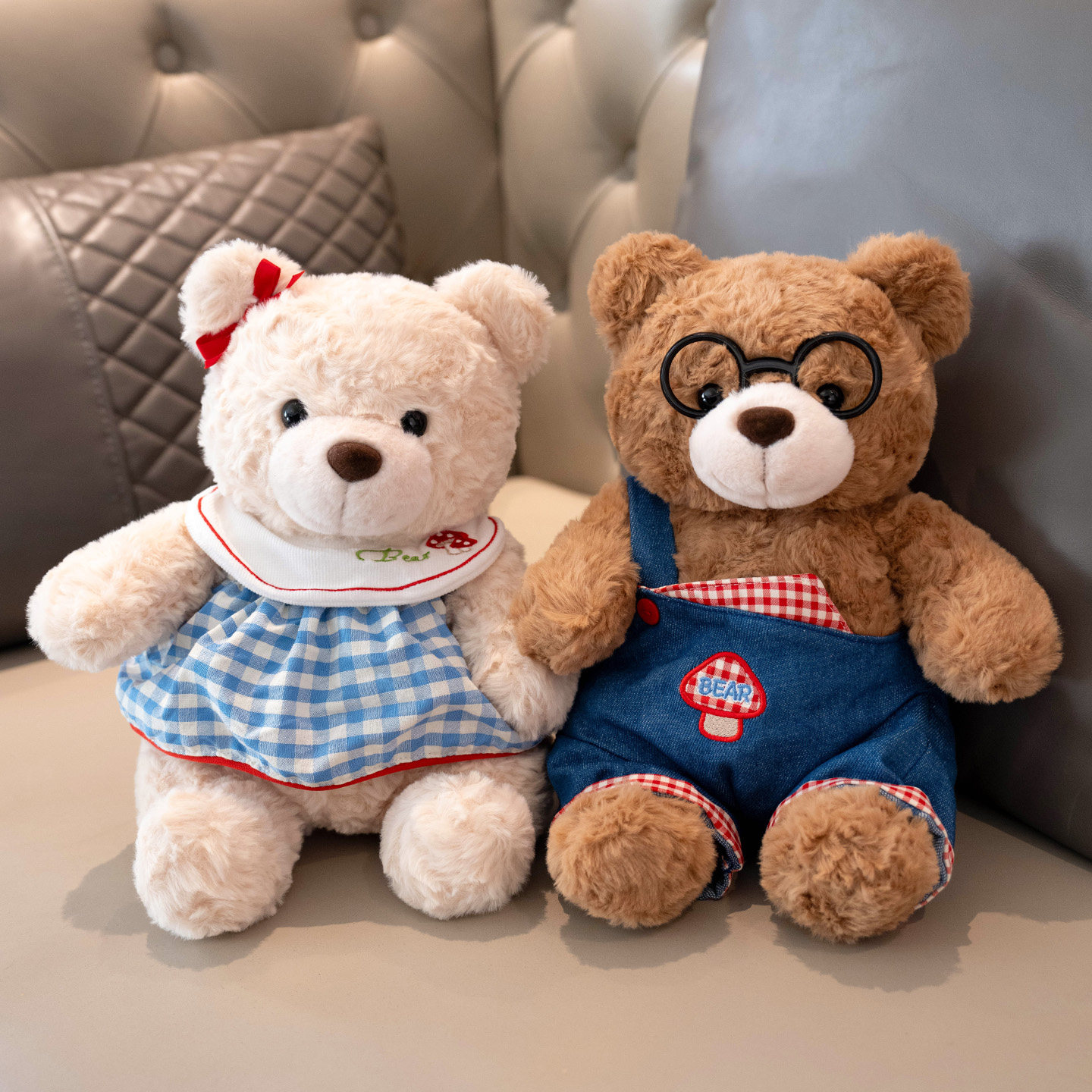 情侣复古小熊公仔玩偶可爱泰迪熊大抱抱熊毛绒玩具结婚礼物送女孩