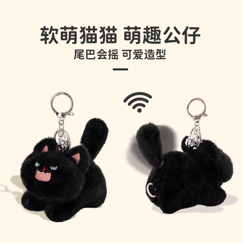 可爱炸毛猫咪钥匙扣挂件迷你小号情侣公仔玩偶书包背包包包挂饰女