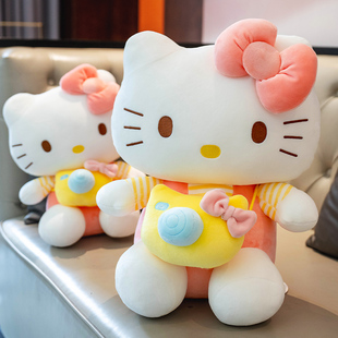 HelloKitty公仔凯蒂猫玩偶布娃娃泡泡机猫咪毛绒玩具生日礼物 正版