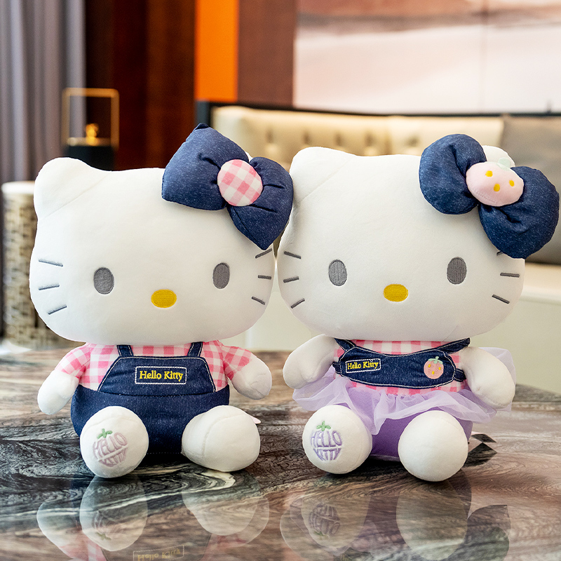 hellokitty公仔情侣凯蒂猫玩偶毛绒玩具哈喽kt布娃娃生日礼物女孩 玩具/童车/益智/积木/模型 毛绒/玩偶/公仔/布艺类玩具 原图主图